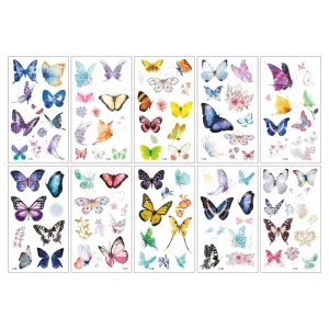 Custom 3D Semi-Permanent Waterproof Body Tattoo Stickers for Men