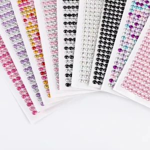 Custom 3d Face Sticker Crystals Stickers Rhinestone Body Adhesive Rhinestones Gems Sticker