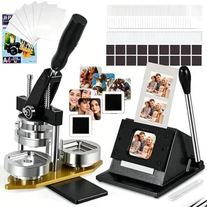 Custom 50*50mm Magnetic Fridge Stickers Photo Fridge Magnet Badge Making Machine Kit for Event Wedding Gifts Souvenir
