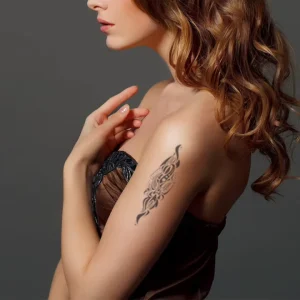Custom Adult Non toxic 15Days Semi Permanent Tattoo Stickers for Women Girls Back Shoulder Arm Neck Leg Tattoo Sticker