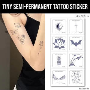 Custom Adult and Children’s Semi Permanent Snake Tattoo Stickers Non Toxic Long Lasting Paper Temporary Juice Tattoos