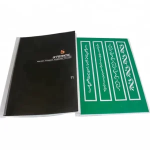 Custom Body Art Self Adhesive Temporary Airbrush Tattoo Stencil Book