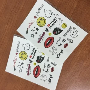 Custom Body Art Tattoo Sticker, Waterproof Face Hand Belly Temporary Tattoo Stickers,OEM Full Customization, Low MOQ
