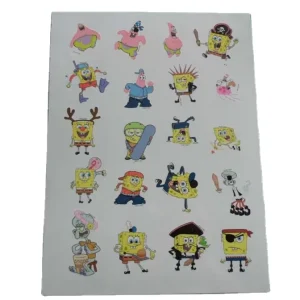 Custom Body Tattoos Sticker Sheet for Kids Non-toxic Water Transfer Cartoon Temporary Tattoo Stickers