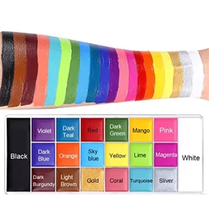 Custom Bw Bp01 Painting Kit for Kids Adults Custom Cosplay Party Makeup Non Toxic Multi Color Face & Body Paint