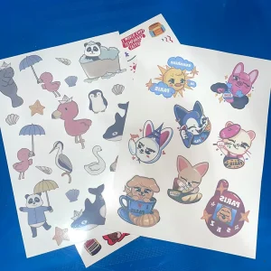 Custom Cartoon Temporary Tattoo Stickers for Girls and Children Cat and Dog Tattoo Cute Tattoo Ink