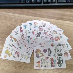 Custom Christmas Temporary Tattoo Stickers for Kids Water Transfer Kids Tattoo Stickers