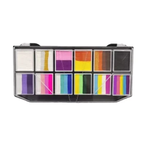 Custom Color Water Activation Rainbow Split Cake Face Painting Professional Body Painting 12-color rainbow Strip Set