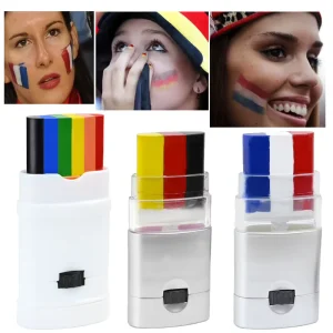 Custom Color Waterproof National Flag Face Paint Sticks for Face Decoration