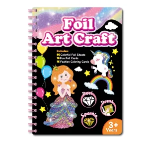 Custom DIY Digital Printing Foil Art Kit with Hard Cover and Custom Logo-Drawing Toys Set Free Sample Art Picture
