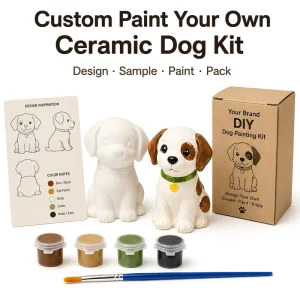 Custom DIY Modern Ceramic Axolotl Painting Kit Handicrafts Factory Direct OEM Logo Craft Gift Set for Kids Adults Souvenir