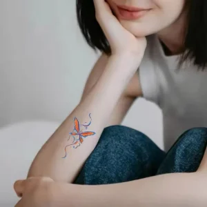 Custom Design Beautiful Body Art Temporary Tattoo Sticker High Quality Durable PVC for Party Sea Craft Gifting Use