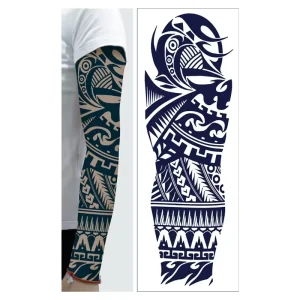 Custom Design Men/Women Temporary Tattoos 24 Sheets Tiny Black Waterproof Chest Shoulder Tattoos Stickers Water Transfer Paper