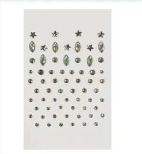 Custom Design Series Sexy Fashion Temporary Tattoo Stickers Gem Eye Jewels for Face Body for Party