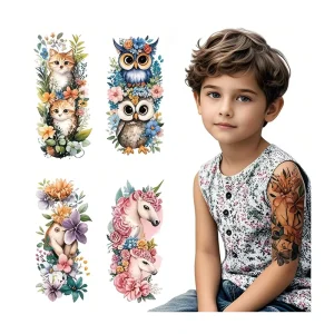 Custom Design Wrist Tattoos Stickers Sheet for Kids Non toxic Child’s Temporary Temporary Tattoo