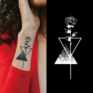 Custom Designer Skin Tattoo Print Semi Permanent Waterproof Herbal Temporary Face and Arm Tat Sticker Floral Theme