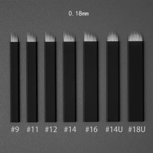 Custom Disposable Microblading Accessories Nano 0.16mm Eyebrow Embroidery Needle Micro Scalpel Blade