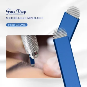 Custom Disposable Microblading Accessories Nano 18U 0.15mm Eyebrow Embroidery Needle Microblading Nano Blades
