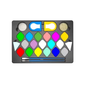 Custom Eco Event Halloween Kids Neon Glow in the Dark Military Waterbased Make up Face Paint
