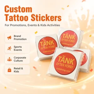 Custom Eco-Friendly Laminated Tattoo Stickers Non-Toxic Ink Full Waterproof Long Lasting Temporary Tattoos