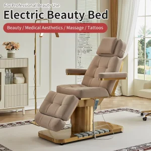 Custom Electric Beauty and Eyelash Bed 3 Section Adjustable and Heated Suitable for Salons Hair Salons and Various Other Settings