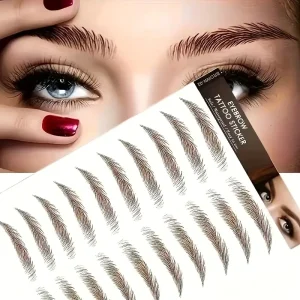 Custom Eyebrow and Edges Temporary Tattoo Sticker for Effortless Makeup and Hair Styling