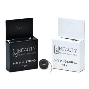 Custom Face Deep Permanent Eyebrow Mapping String Microblading 10m Tattoo Ink String Cotton Thread for Beauty Salon