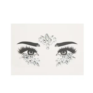 Custom Face Rhinestone Eye Body Gem Jewel Art Crystal Eye Stickers