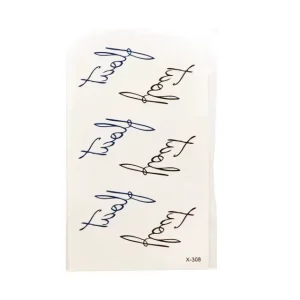 Custom Face Small Environmentally Friendly Tattoo Stickers