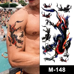Custom Fashion Body Art Adults Waterproof Temporary Tattoo Tatoo Stickers for Women Men