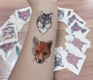 Custom Fashion Design Tattoo Stickers for Boys and Girls Waterproof Temporary Tattoo Sticker