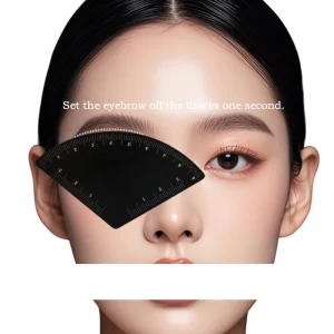 Custom Flexible Brow Mapping Tool Transparent Eyebrow Ruler with Positioning Measuring for Microblading Supplier