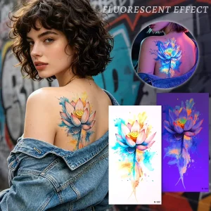 Custom Glow in the Dark Temporary Tattoos Personalized Luminous Tattoo Stickers for Festival and Party OEM ODM Service Available