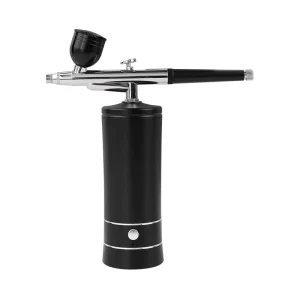 Custom Gravity Feed Makeup Airbrush Machine Spray Gun Facial & Nail Airbrush Set Auto Stop Dual Action for Nail Art Paint