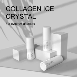 Custom Guapa Collagen Ice Crystal 15ml Eyebrow Aftercare Gel for Microblading Brows Soothing Cooling Repair Skin Care