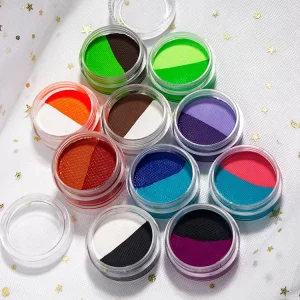 Custom Halloween Neon Double Color Water Eyeliner Paint High Pigment Body and Face Painting Cream