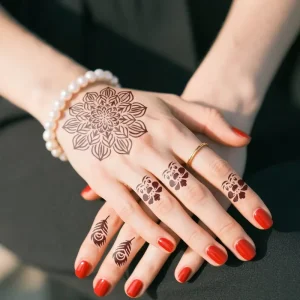 Custom Henna Stencils Universal Hand Foot Hollow Templates Disposable Ethnic Style Waterproof Body Henna Tattoo Stencils