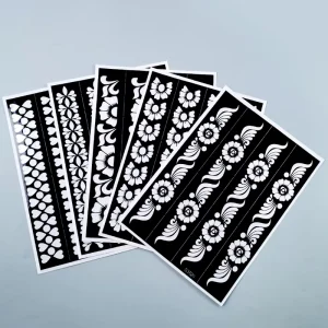 Custom Henna Tattoo Sticker 3d Body Tatoo Sticker Paper Foot Stencil Stuff Tattoo