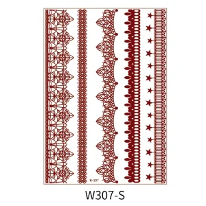 Custom Herbal Henna Style Tattoo Stickers New Designs for Body Arm Durable and Water-Proof for Personal Care
