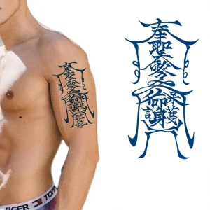 Custom Herbal Waterproof Temporary Lasting 2 Weeks Juice Prayer Faith Symbol Body Arm Tattoo Gardenia Tattoo Sticker