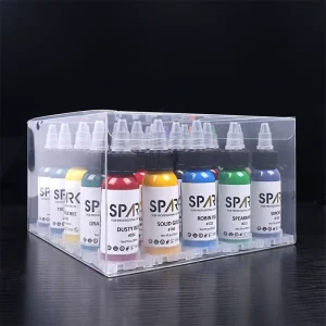 Custom High End 1oz Long lasting Color Fast Smooth Spark Premium Permanent Tattoo Ink for Body Art
