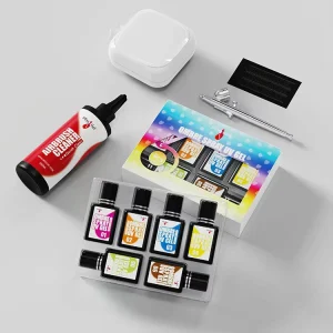 Custom High Quality Acrylic Airbrush Nail Prep Spray Ombre 12 Colors Art Gel Polish Set Airbrush Stencil for Nails