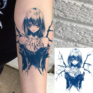 Custom Indian Paper Anime Herbal Tattoo Sticker Waterproof 15 Days Semi-permanent Body Art for Arm Girl Tattoos