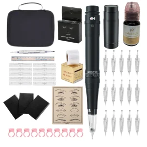 Custom LOGO Microblading Eyebrow Lip Tattoo Pen Machine Kit Permanent Makeup Machine Set