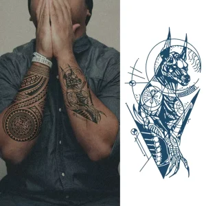 Custom Last 2 Weeks Semi Permanent Tattoo Body Fake Tattoo Water Transfer Waterproof Semi Permanent Temporary Tattoo Sticker