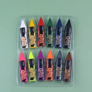 Custom Logo 12 Colors Eco Friendly Children Face Painting Pencil Kit Body Painting Supplies Face and Body Paint