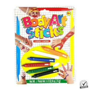 Custom Logo 12 Colors Face and Body Skin Paint Crayon Rainbow Halloween Face Paint Stick Set