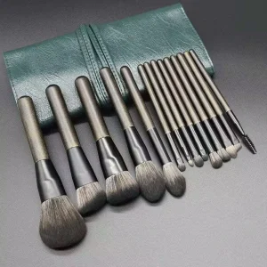 Custom Logo 14pcs Makeup Brushes Precision Shape Face Eye Sculpt Coverage Professional Makeup Brush Set