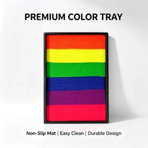 Custom Logo 6 Colors Rainbow Face Body Paint Palette Water Activated Face Painting Cosmetic Kit