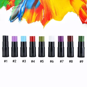 Custom Logo 9 Colors Face Painting Kits for Kids Halloween Face and Body Paint Oil Sticker